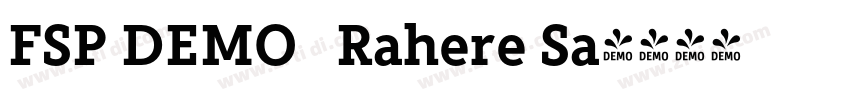 FSP DEMO   Rahere Sa字体转换